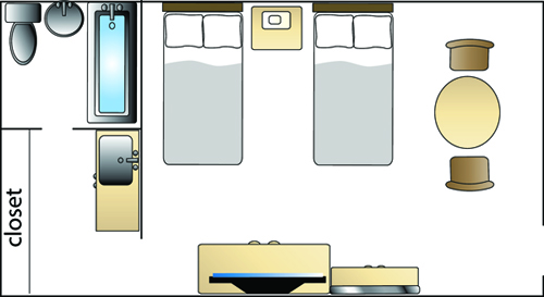 deluxe room layout